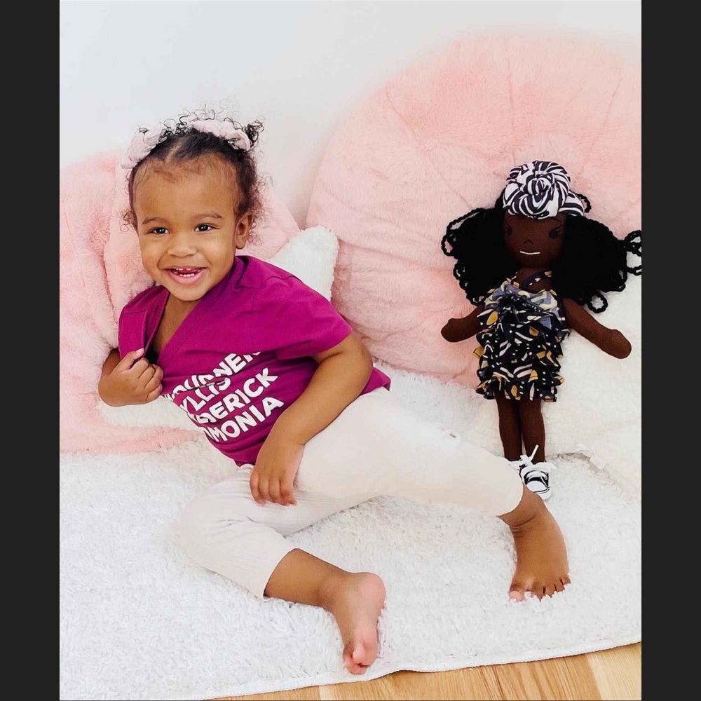 EXCLUSIVE HarperIman Rae 14” Plush Linen Doll - Picture 8 of 9